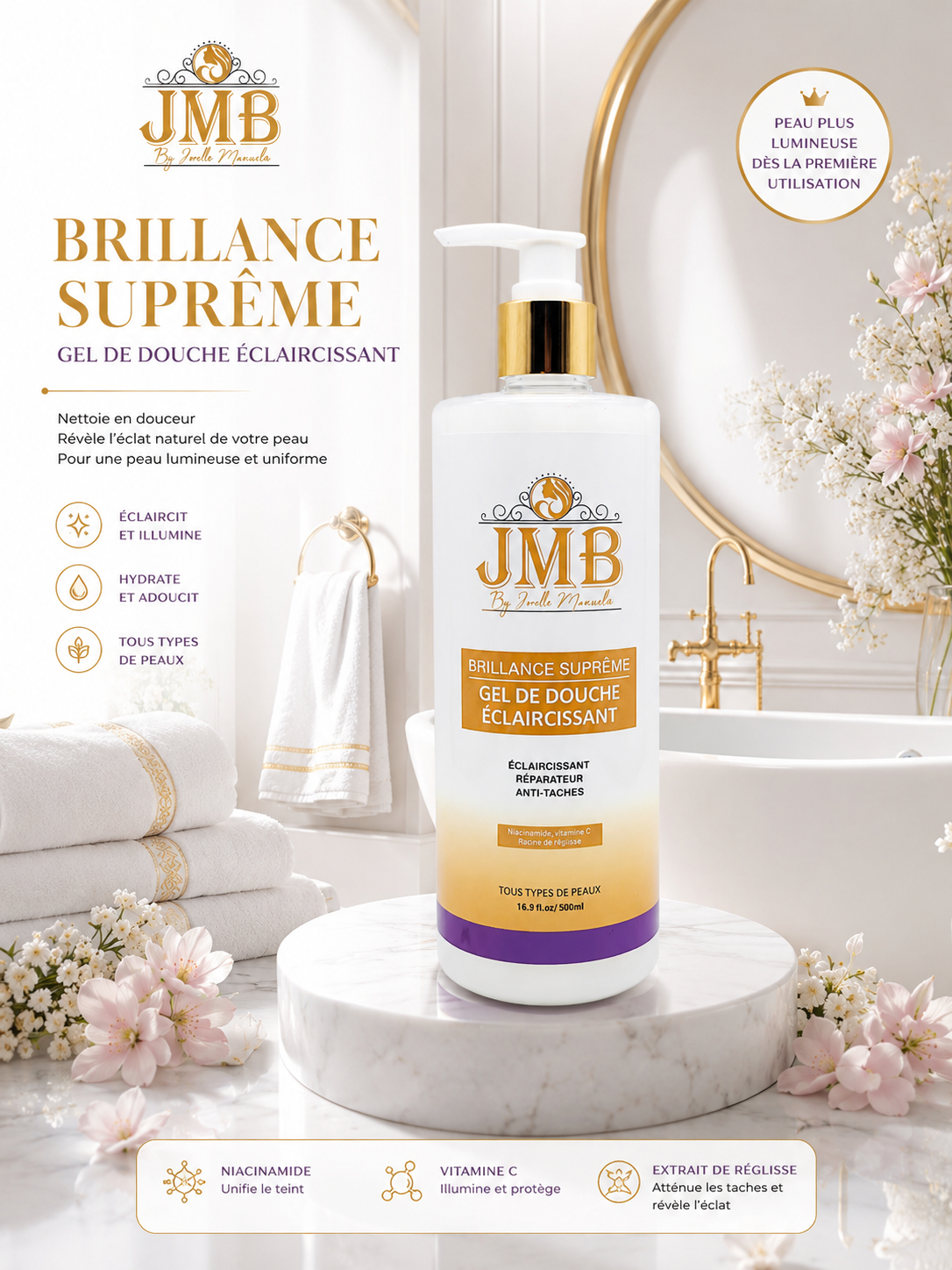GEL ÉCLAIRCISSANT NIACINAMIDE